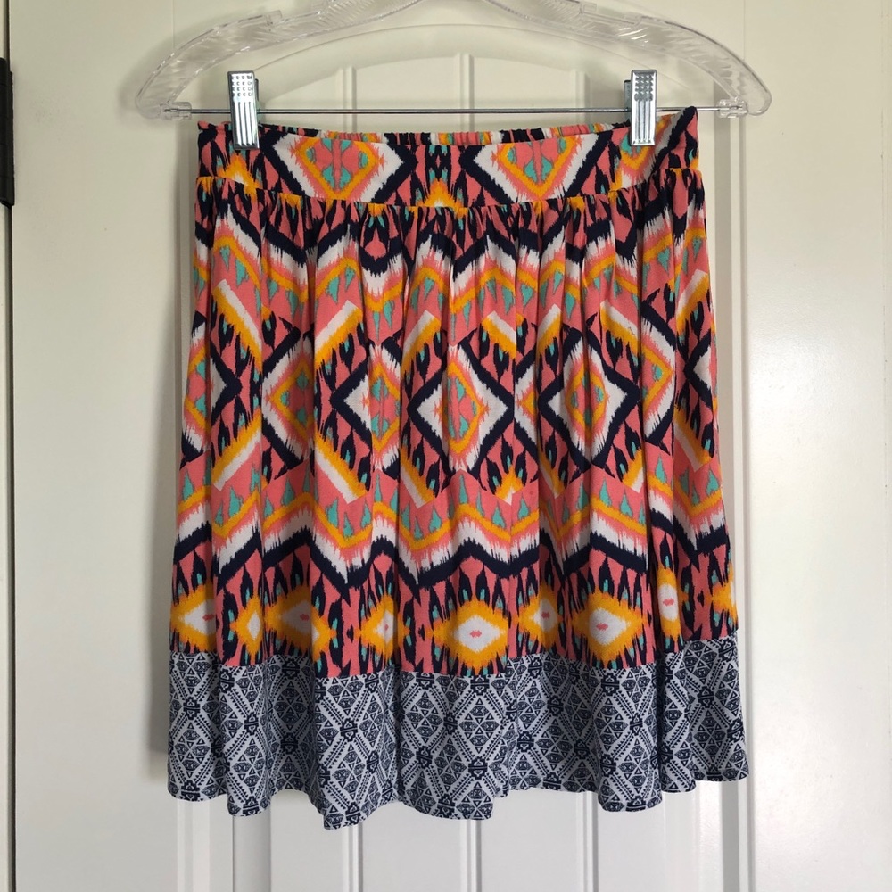 Patterned Mini Skirt